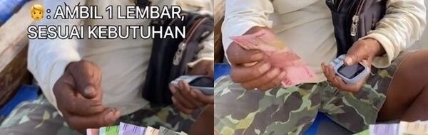 Heboh! Bagi-bagi Uang dari Atas Mobil di Pandeglang, Ini Sosoknya
