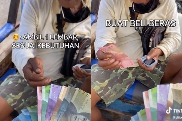 Heboh! Bagi-bagi Uang dari Atas Mobil di Pandeglang, Ini Sosoknya