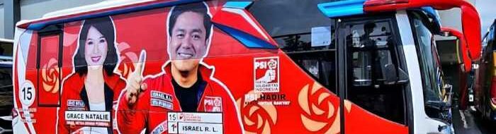 PSI Makassar Siap Kawal Seto-Rezki Daftar di KPU, Bus Bergambar Pasangan "Sehati" Siap Berkeliling Kota!