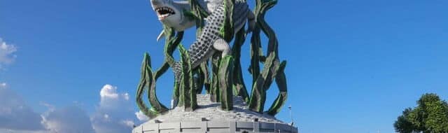 Surabaya Punya Ikon Baru: Monumen Suroboyo Wani dari Ribuan Knalpot Brong