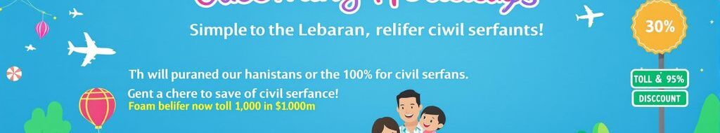 Gambar thr pns 2025 perayaan Lebaran dengan keluarga dan diskon.