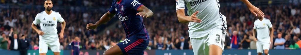 Pertandingan antara Real Madrid vs Espanyol dengan pemain.