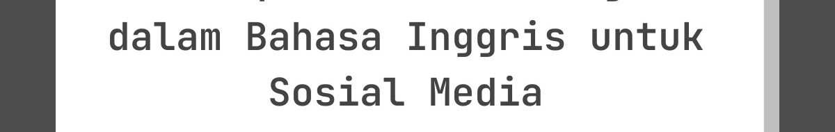 20 Ucapan Lebaran Singkat dalam Bahasa Inggris untuk Sosial Media