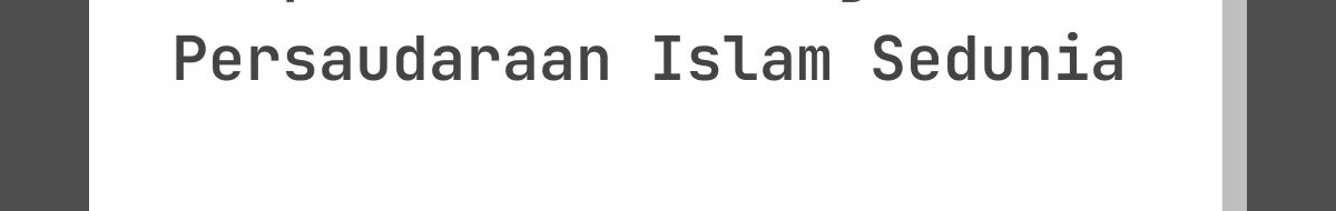 Ucapan Lebaran dengan Tema Persaudaraan Islam Sedunia
