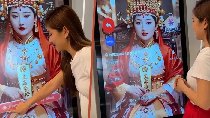 Kuil Malaysia Punya AI Dewi: Berdoa & Minta Keberuntungan