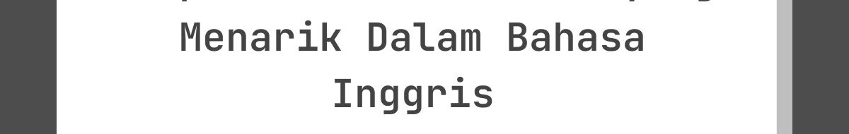Ucapan Lebaran Berima yang Menarik Dalam Bahasa Inggris