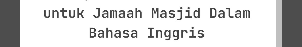 Ucapan Lebaran Islami untuk Jamaah Masjid Dalam Bahasa Inggris