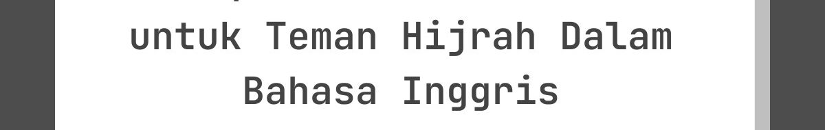 Ucapan Lebaran Islami untuk Teman Hijrah Dalam Bahasa Inggris