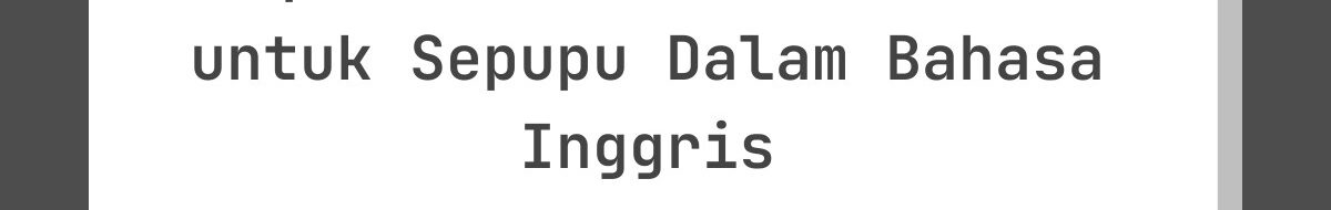 Ucapan Lebaran Penuh Kasih untuk Sepupu Dalam Bahasa Inggris