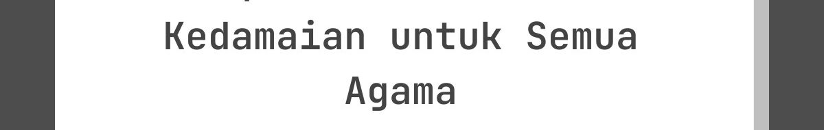 Ucapan Lebaran Penuh Kedamaian untuk Semua Agama