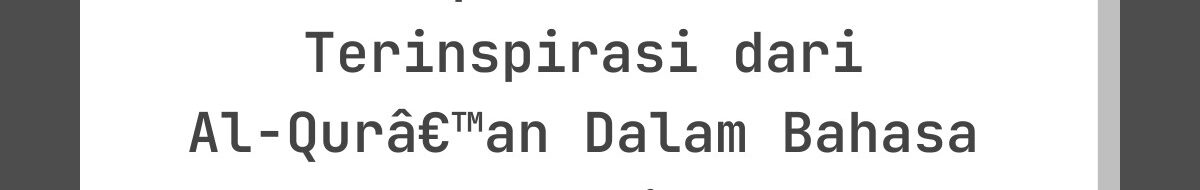 Ucapan Lebaran Terinspirasi dari Al-Qurâ€™an Dalam Bahasa Inggris