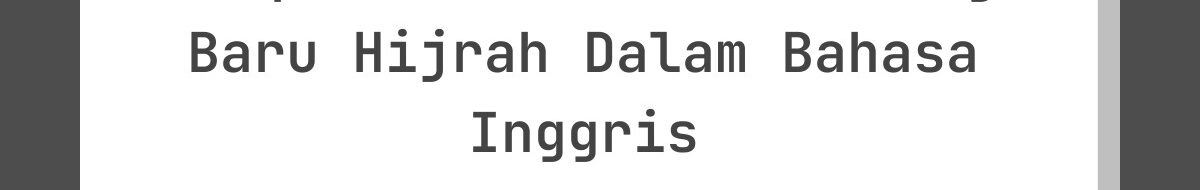 Ucapan Lebaran Untuk Yang Baru Hijrah Dalam Bahasa Inggris