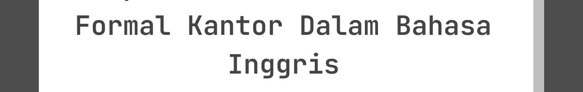 Ucapan Lebaran dalam Email Formal Kantor Dalam Bahasa Inggris