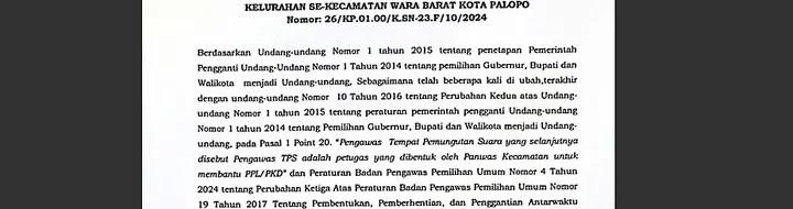 Daftar Pengawas TPS Wara Barat Resmi Diumumkan: Cek Sekarang!