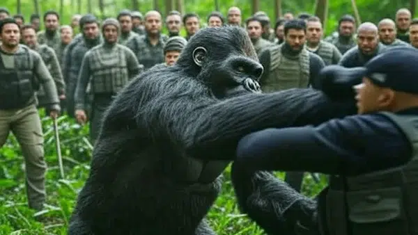 Gorilla vs 100 Manusia: Siapa yang Lebih Kuat?
