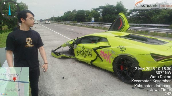 Misteri Lamborghini Bitcoin Terungkap: Kecelakaan Tol Jombang