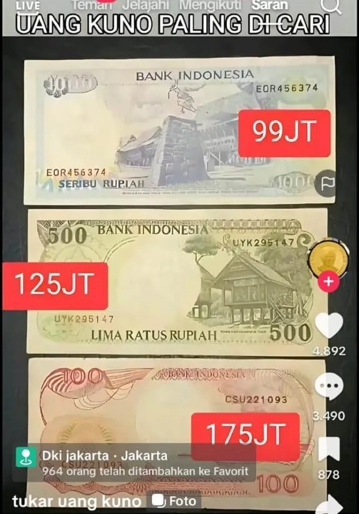 Uang Kuno Anda Berharga Ratusan Juta? Kolektor Mencari!