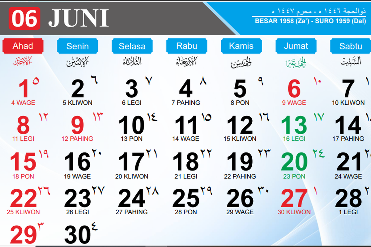 Jelajahi Libur Nasional Juni 2025: Kalender & Long Weekend