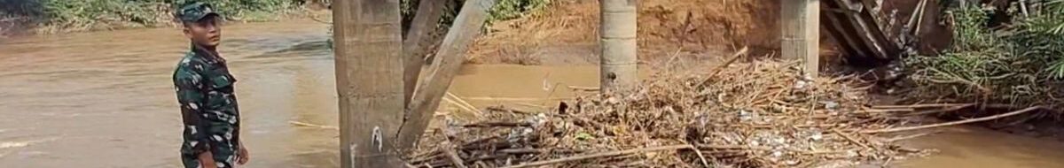 Jembatan Desa Tulungagung Putus Total Akibat Banjir Dahsyat