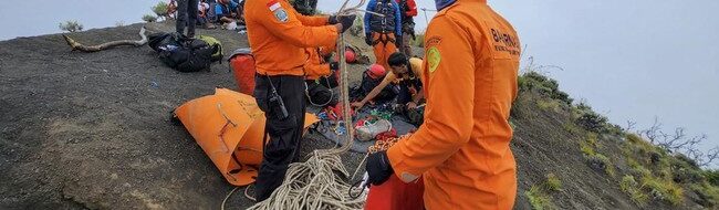 Pendaki Swiss Tewas Terjatuh, Tim SAR Berjuang Evakuasi Rinjani