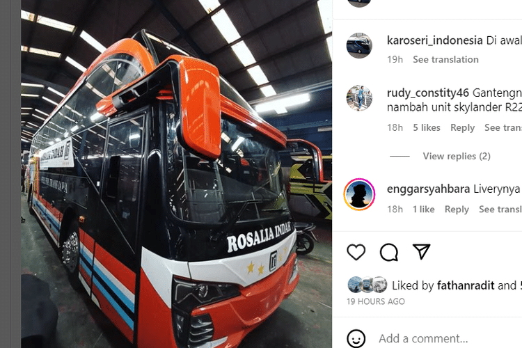 Rosalia Indah Kembali Rilis Bus Baru, Kali Ini Double Glass!