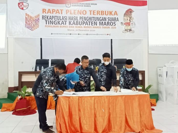 Chaidir-Suhartina Resmi Daftar di KPU Maros, 16 Partai Kawal!