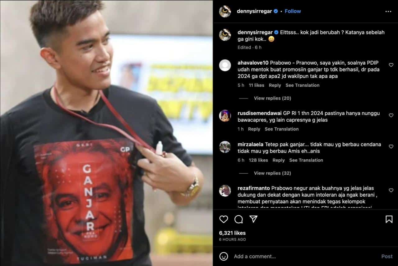 Kaesang Pakai Rompi 'Putra Mulyono', Sindir KPK?