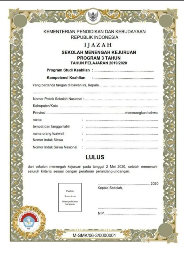 Ijazah SMK