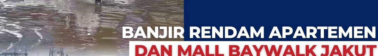 Banjir-Melanda!-Apartemen-Mall-Baywalk-Banjir-di-Jakut-Tergenang