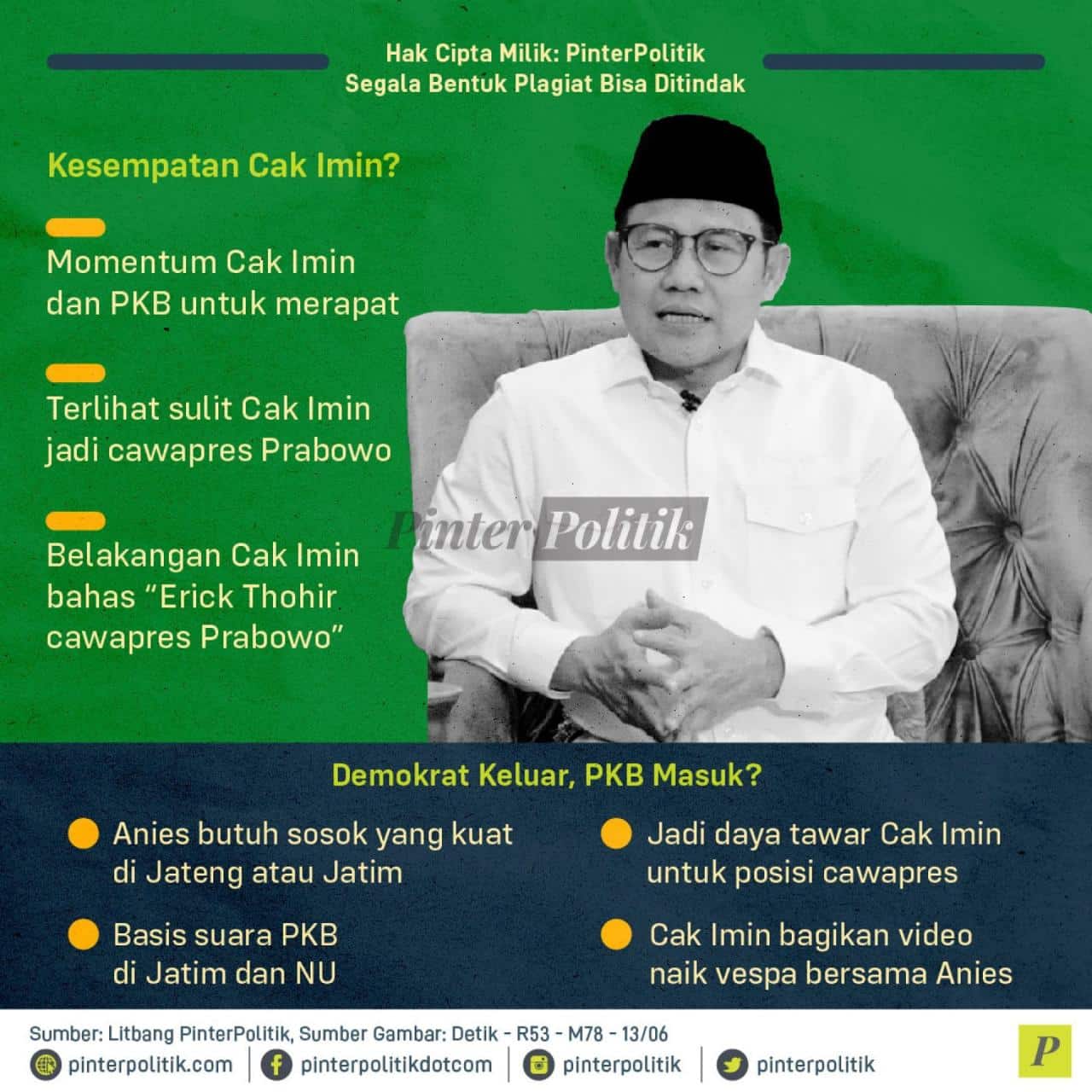 Anies Dekati PDIP, Cak Imin Berharap: "Semoga Lancar!" Warganet: "Lawan Raja Jawa!"