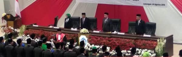 250 Personel Siaga, Pelantikan Anggota DPRD Lamongan Digeruduk Tim Pengamanan Gabungan