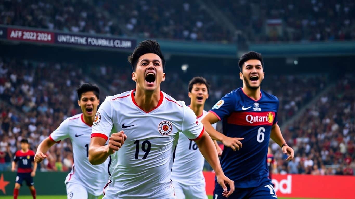 Pemain Indonesia kalah vs Filipina beraksi di lapangan.