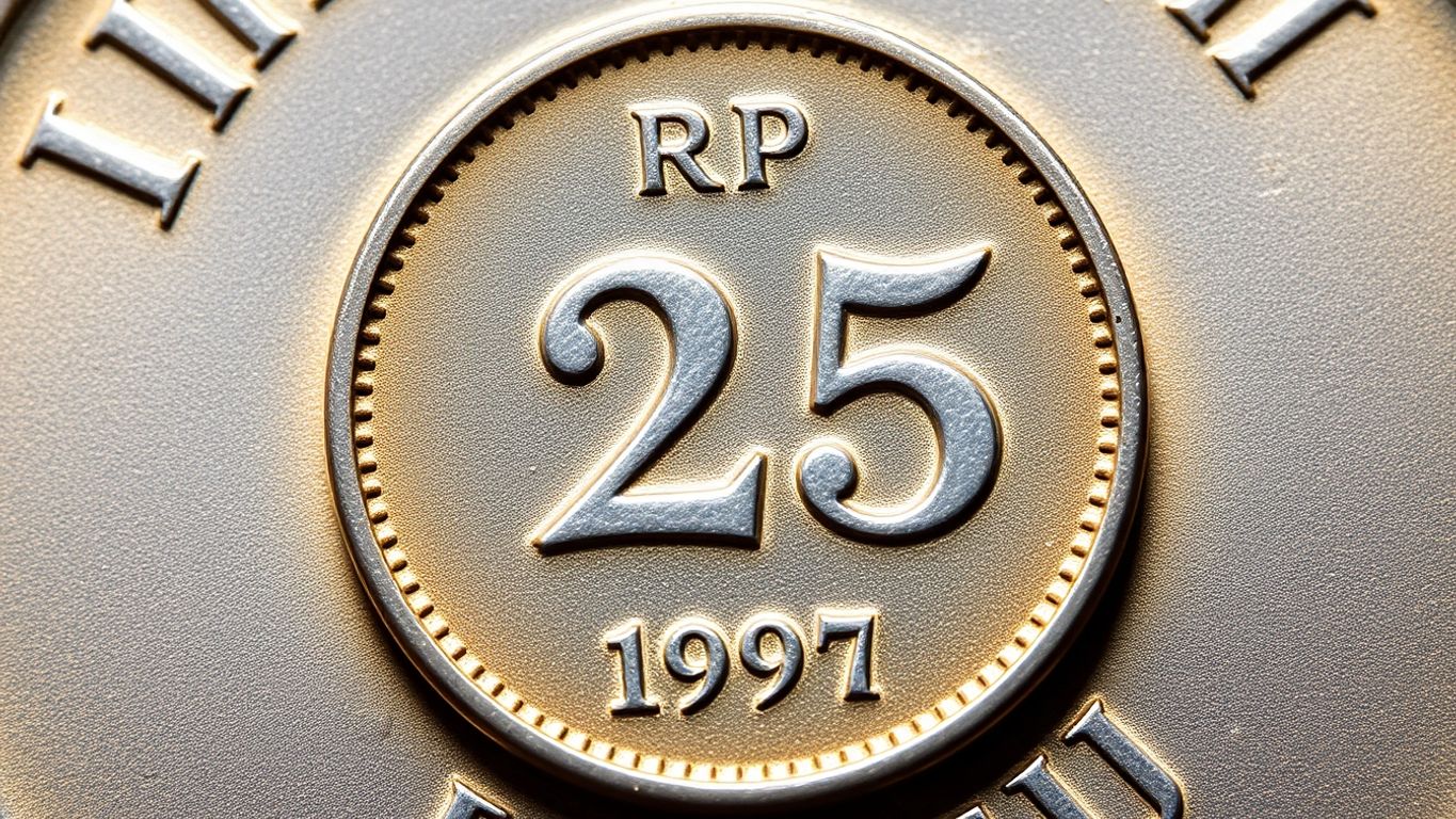 Koin Rp 25 tahun 1971 dengan detail menarik
